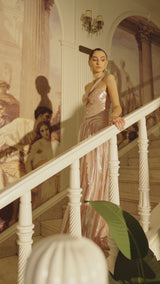 Blush Lumière One-Shoulder Gown