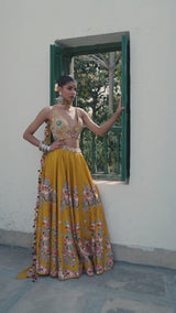 Odette Veil Lehenga