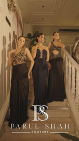 Midnight Muse Drape Gown