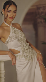 Ivory Éclat Crystal Gown