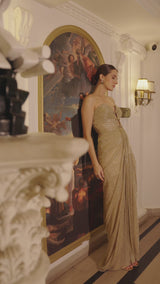Étoile Gold Drape Gown