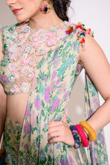 Light Green Pallazzo Set