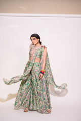 Light Green Pallazzo Set