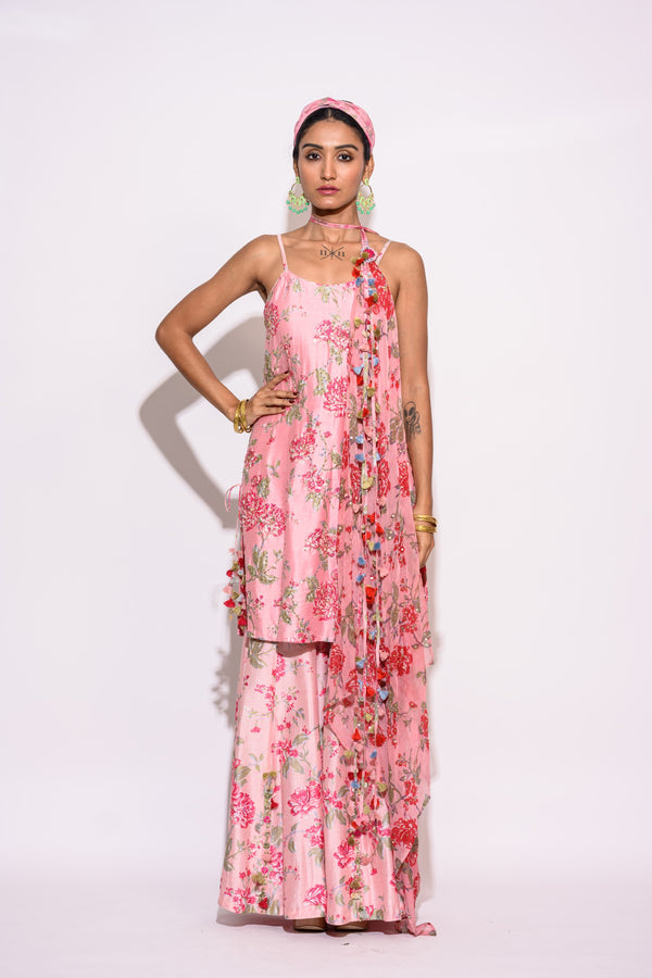 Pink Sharara Set