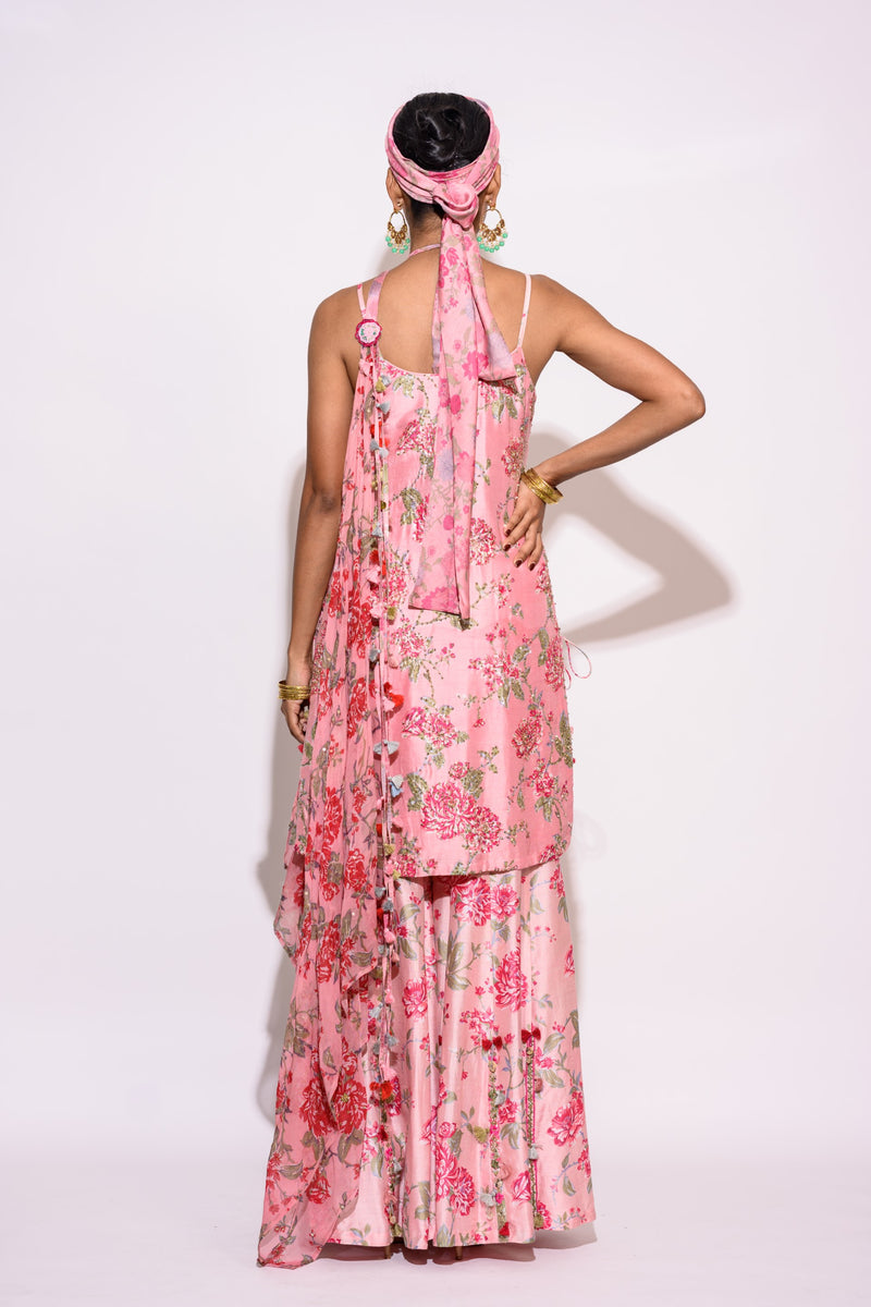 Pink Sharara Set